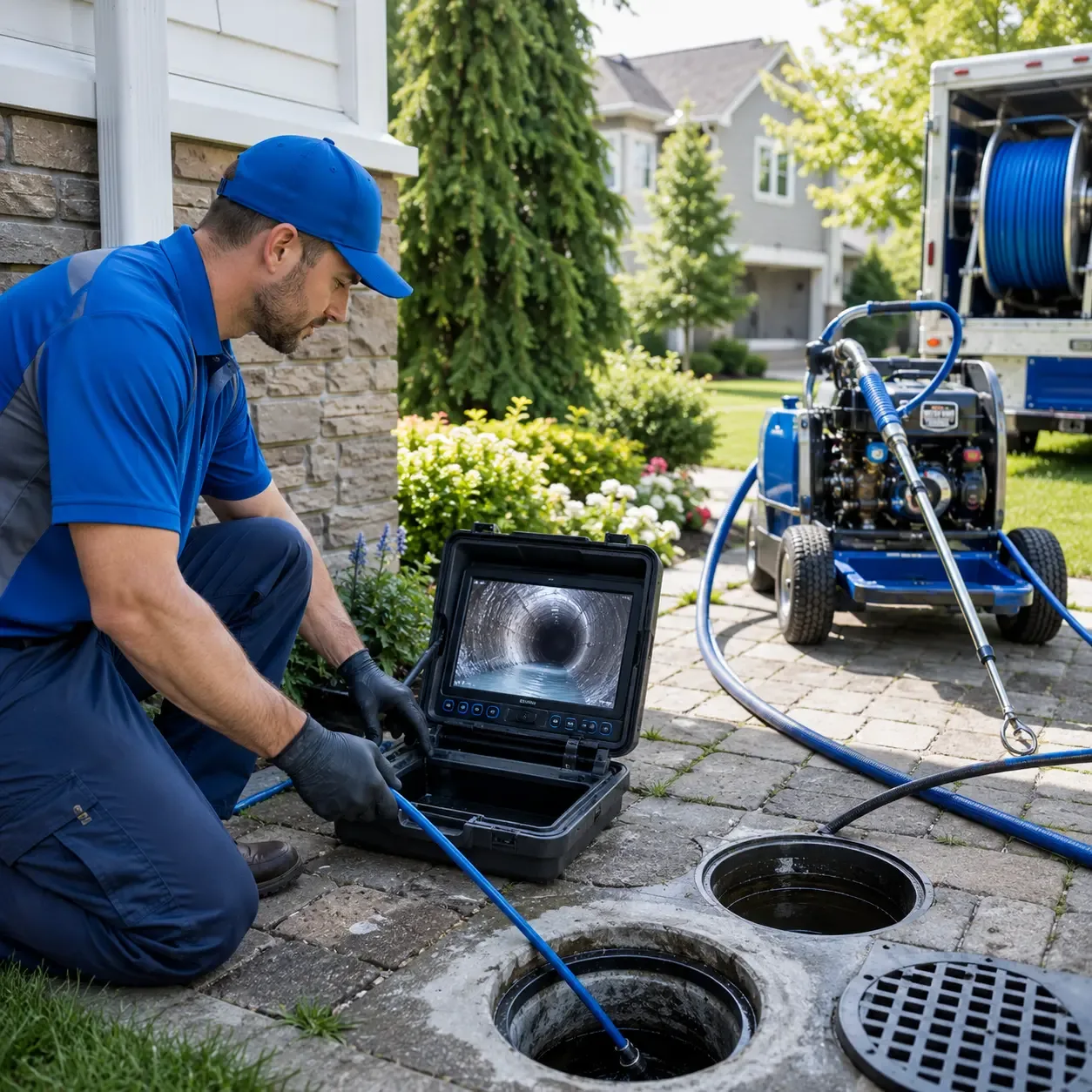Outdoor drain cleaning professionals serving Penfield, PA