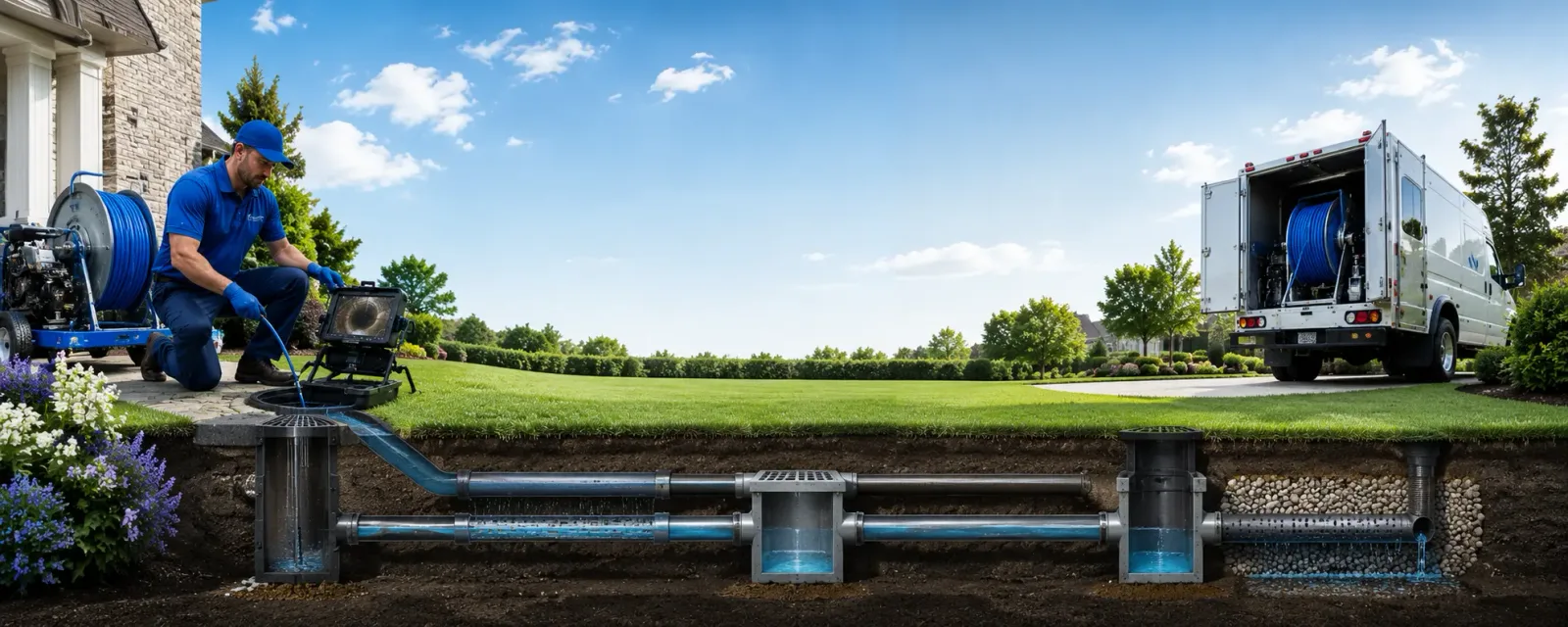 Outdoor drain cleaning information for Penfield, PA